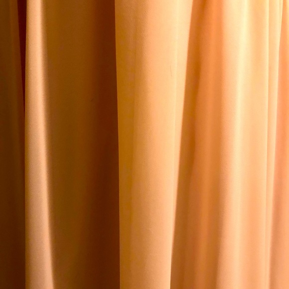 MORI LEE Bridesmaid Strapless Sweetheart Chiffon Formal Maxi Dress Blush Prom - Picture 13 of 14